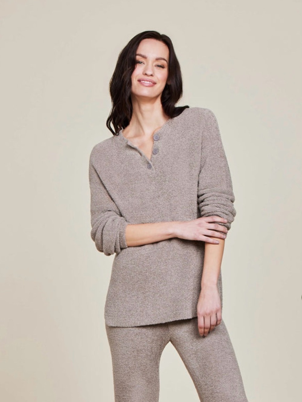 Barefoot Dreams CozyChic Lite Textured Pullover Size L